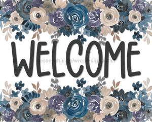 Fall Sign Welcome Decoe-4525 For Wreath 8X10 Metal 10