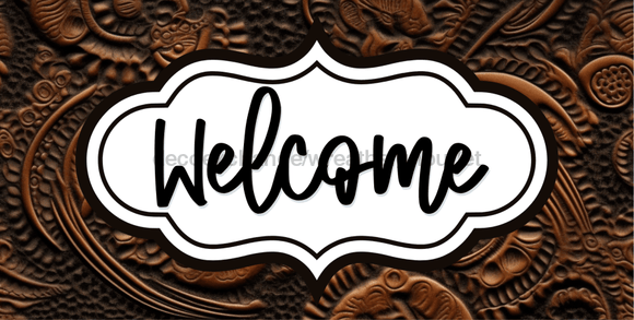 Fall Sign Welcome Decoe-4571 For Wreath 6X12 Metal 10