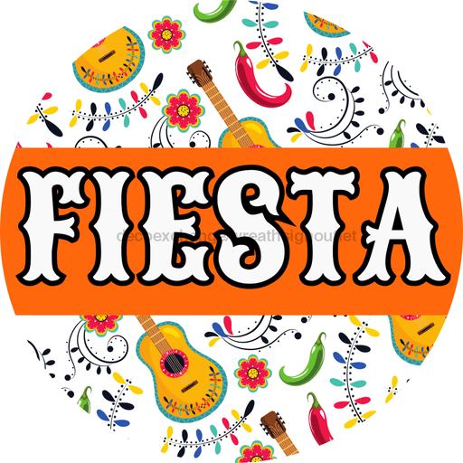 Fiesta Door Hanger Dbj-0004-Dh Sign For Wreath 18 Round