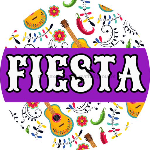 Fiesta Door Hanger Dbj-0007-Dh Sign For Wreath 18 Round