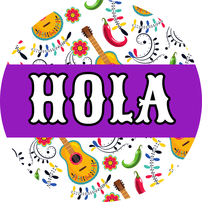 Fiesta Door Hanger Dbj-0008-Dh Sign For Wreath 18 Round