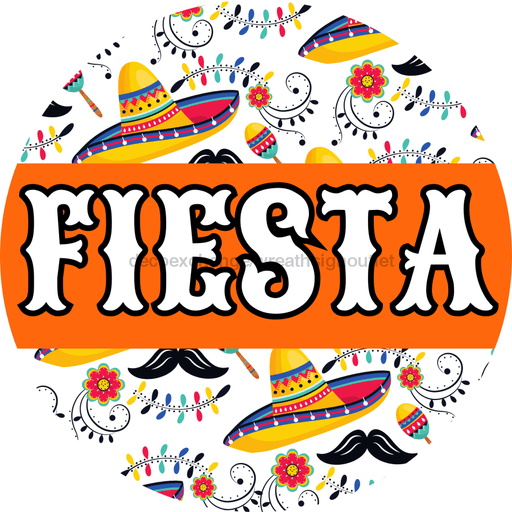 Fiesta Door Hanger Dbj-0010-Dh Sign For Wreath 18 Round