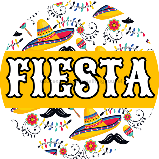 Fiesta Door Hanger Dbj-0011-Dh Sign For Wreath 18 Round