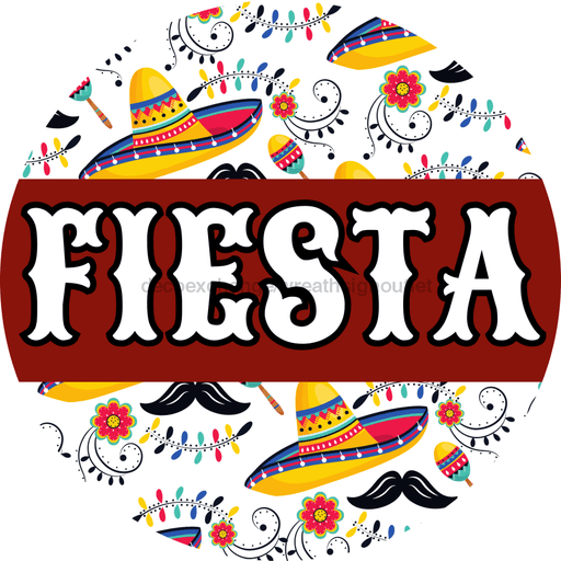 Fiesta Door Hanger Dbj-0020-Dh Sign For Wreath 18 Round
