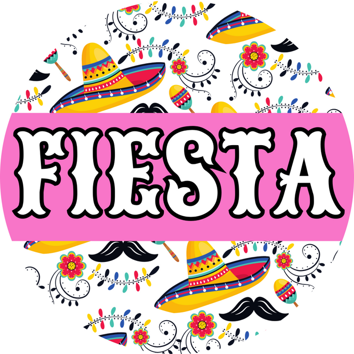 Fiesta Door Hanger Dbj-0024-Dh Sign For Wreath 18 Round