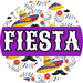 Fiesta Door Hanger Dbj-0025-Dh Sign For Wreath 18 Round