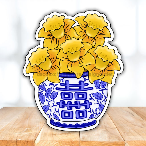 Floral Sign Chinoiserie Cr - W - 164 - Dh 22’ Door Hanger