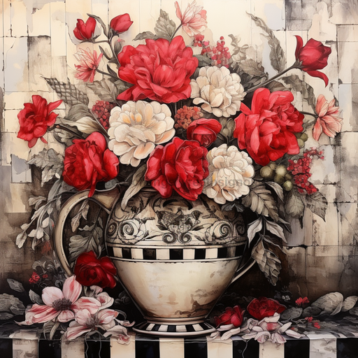 Floral Sign Vintage Oaw-0029 For Wreath 10X10 Metal