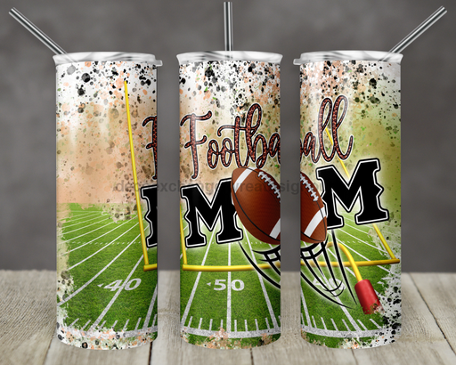 Football Mom Tumbler 20 Oz Skinny Decoetumbler-331