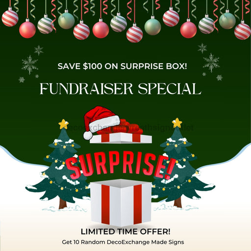 Fundraiser Pack - Variety 10 Of Slightly Imperfect Metal Signs Sign For Wreaths