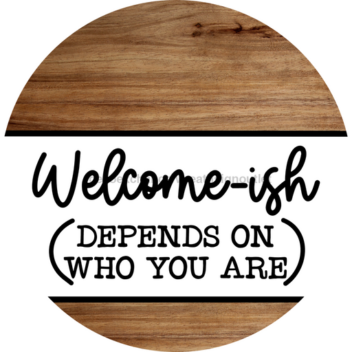 Funny Door Sign, DCO-102804-DH, Sign For Wreath, 18" Door Hanger