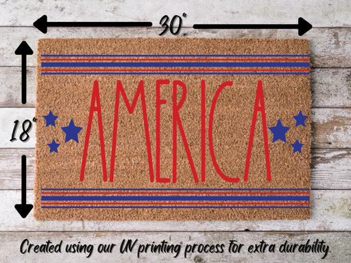 Funny Doormat, Coir Doormat, Welcome Mat, Housewarming Gift, America Welcome Doormat, Stars Front Door Doormat, Welcome Doormat, New Homeowner Gift DECOE-CM-103 - DecoExchange®
