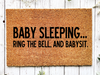 Funny Doormat, Coir Doormat, Welcome Mat, Housewarming Gift, Baby Sleeping Doormat, Baby Sleeping, Ring the Doorbell and Babysit Doormat, Front Door Doormat, Welcome Doormat, New Homeowner Gift DECOE-CM-073 - DecoExchange®