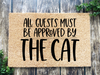 Funny Doormat, Coir Doormat, Welcome Mat, Housewarming Gift, Cat Doormat, All Guests Must Be Approved by the Cat Doormat, Front Door Doormat, Welcome Doormat, New Homeowner Gift DECOE-CM-071 - DecoExchange®