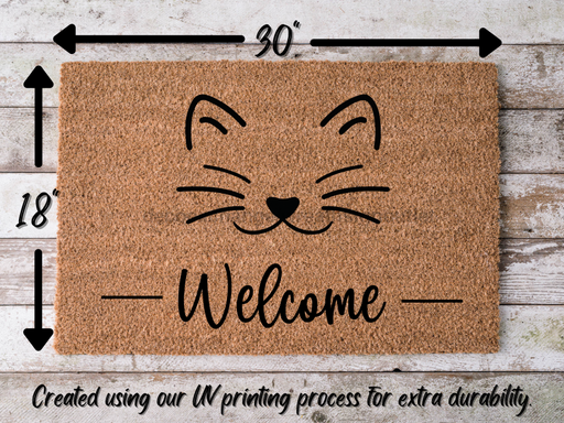 Funny Doormat, Coir Doormat, Welcome Mat, Housewarming Gift, Welcome (cat) Doormat, Cat Front Door Doormat, Welcome Doormat, New Homeowner Gift DECOE-CM-083 - DecoExchange®