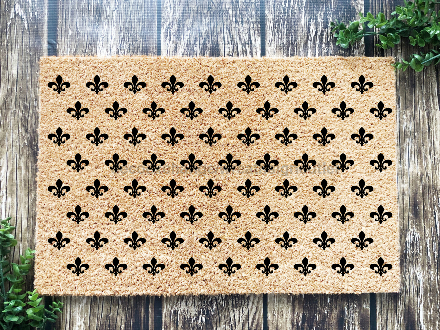 Funny Doormat, Coir Doormat, Welcome Mat, Housewarming Gift, Fleur de Lis Doormat, Front Door Doormat,  Doormat, New Homeowner Gift DECOE-CM-116 - DecoExchange®