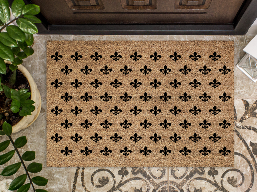 Funny Doormat, Coir Doormat, Welcome Mat, Housewarming Gift, Fleur de Lis Doormat, Front Door Doormat,  Doormat, New Homeowner Gift DECOE-CM-116 - DecoExchange®