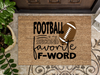 Funny Doormat, Coir Doormat, Welcome Mat, Housewarming Gift,  Football, My Second Favorite F Word Doormat, Front Door Doormat, Football Doormat, New Homeowner Gift DECOE-CM-145 - DecoExchange®