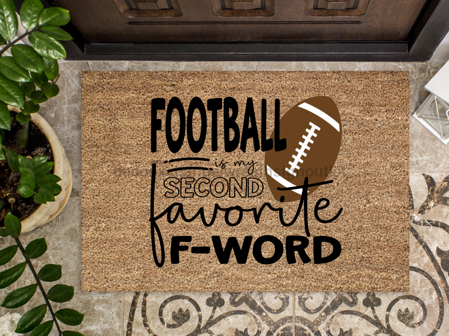 Funny Doormat, Coir Doormat, Welcome Mat, Housewarming Gift,  Football, My Second Favorite F Word Doormat, Front Door Doormat, Football Doormat, New Homeowner Gift DECOE-CM-145 - DecoExchange®