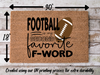 Funny Doormat, Coir Doormat, Welcome Mat, Housewarming Gift,  Football, My Second Favorite F Word Doormat, Front Door Doormat, Football Doormat, New Homeowner Gift DECOE-CM-145 - DecoExchange®