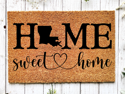 Funny Doormat, Coir Doormat, Welcome Mat, Housewarming Gift, Home Sweet Home Welcome Doormat, Louisiana Front Door Doormat, Welcome Doormat, New Homeowner Gift DECOE-CM-095 - DecoExchange®