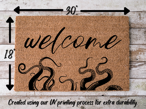 Funny Doormat, Coir Doormat, Welcome Mat, Housewarming Gift, Octopus Doormat, Tentacles  Front Door Doormat, Welcome Doormat, New Homeowner Gift DECOE-CM-084 - DecoExchange®