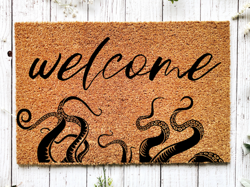 Funny Doormat, Coir Doormat, Welcome Mat, Housewarming Gift, Octopus Doormat, Tentacles  Front Door Doormat, Welcome Doormat, New Homeowner Gift DECOE-CM-084 - DecoExchange®