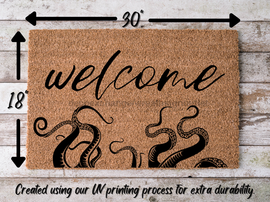 Funny Doormat, Coir Doormat, Welcome Mat, Housewarming Gift, Octopus Doormat, Tentacles  Front Door Doormat, Welcome Doormat, New Homeowner Gift DECOE-CM-084 - DecoExchange®