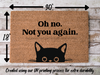 Funny Doormat, Coir Doormat, Welcome Mat, Housewarming Gift, Oh no, Not you again. Doormat, Cat Front Door Doormat, Welcome Doormat, New Homeowner Gift DECOE-CM-088 - DecoExchange®