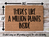 Funny Doormat, Coir Doormat, Welcome Mat, Housewarming Gift, Plant Doormat, There's Like a Million Plants Inside Doormat, Front Door Doormat, Welcome Doormat, New Homeowner Gift DECOE-CM-072 - DecoExchange®