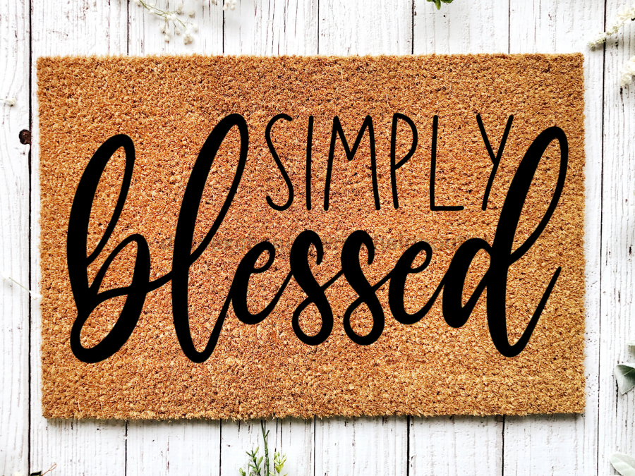 Funny Doormat, Coir Doormat, Welcome Mat, Housewarming Gift,  Simply Blessed Doormat, Front Door Doormat,  Doormat, New Homeowner Gift DECOE-CM-152 - DecoExchange®