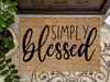 Funny Doormat, Coir Doormat, Welcome Mat, Housewarming Gift,  Simply Blessed Doormat, Front Door Doormat,  Doormat, New Homeowner Gift DECOE-CM-152 - DecoExchange®