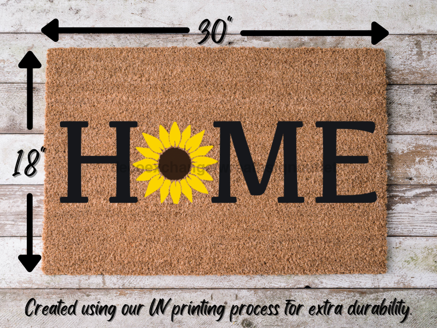 Funny Doormat, Coir Doormat, Welcome Mat, Housewarming Gift, Sunflower Doormat, Front Door Doormat, Home Doormat, New Homeowner Gift DECOE-CM-148 - DecoExchange®