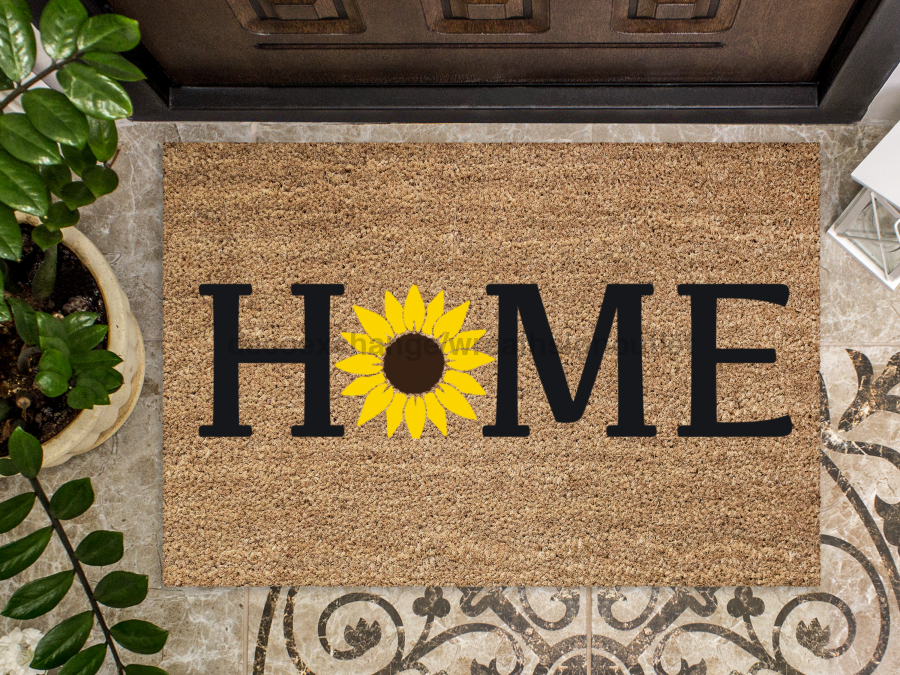 Funny Doormat, Coir Doormat, Welcome Mat, Housewarming Gift, Sunflower Doormat, Front Door Doormat, Home Doormat, New Homeowner Gift DECOE-CM-148 - DecoExchange®