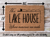 Funny Doormat, Coir Doormat, Welcome Mat, Housewarming Gift, The Lakehouse Doormat, Front Door Doormat, Where Memories Are Made Doormat, New Homeowner Gift DECOE-CM-132 - DecoExchange®