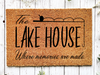 Funny Doormat, Coir Doormat, Welcome Mat, Housewarming Gift, The Lakehouse Doormat, Front Door Doormat, Where Memories Are Made Doormat, New Homeowner Gift DECOE-CM-132 - DecoExchange®