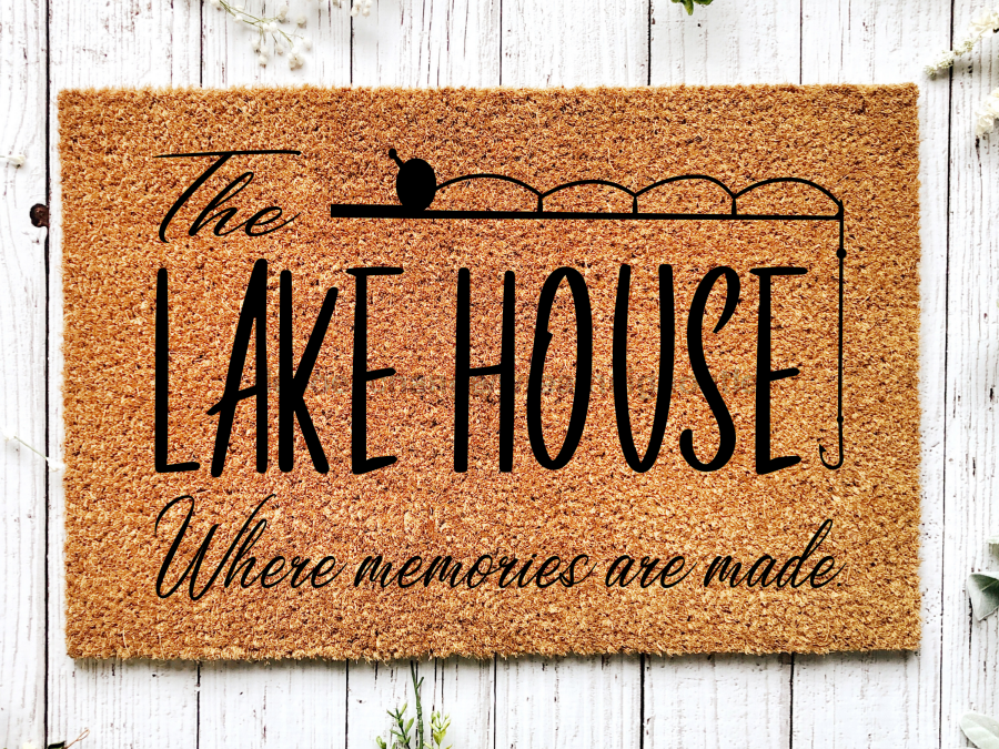 Funny Doormat, Coir Doormat, Welcome Mat, Housewarming Gift, The Lakehouse Doormat, Front Door Doormat, Where Memories Are Made Doormat, New Homeowner Gift DECOE-CM-132 - DecoExchange®