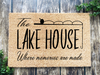 Funny Doormat, Coir Doormat, Welcome Mat, Housewarming Gift, The Lakehouse Doormat, Front Door Doormat, Where Memories Are Made Doormat, New Homeowner Gift DECOE-CM-132 - DecoExchange®