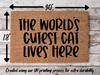 Funny Doormat, Coir Doormat, Welcome Mat, Housewarming Gift, The World's Cutest Cat Lives Here Welcome Doormat, Cat Front Door Doormat, Welcome Doormat, New Homeowner Gift DECOE-CM-101 - DecoExchange®