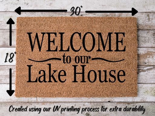 Funny Doormat, Coir Doormat, Welcome Mat, Housewarming Gift,  Welcome to Our Lakehouse Doormat, Front Door Doormat,  Doormat, New Homeowner Gift DECOE-CM-131 - DecoExchange®