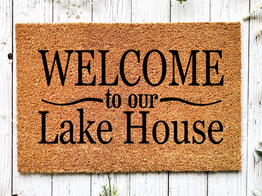 Funny Doormat, Coir Doormat, Welcome Mat, Housewarming Gift,  Welcome to Our Lakehouse Doormat, Front Door Doormat,  Doormat, New Homeowner Gift DECOE-CM-131 - DecoExchange®