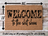Funny Doormat, Coir Doormat, Welcome Mat, Housewarming Gift,  Welcome to the Shit Show Doormat, Front Door Doormat,  Doormat, New Homeowner Gift DECOE-CM-144 - DecoExchange®