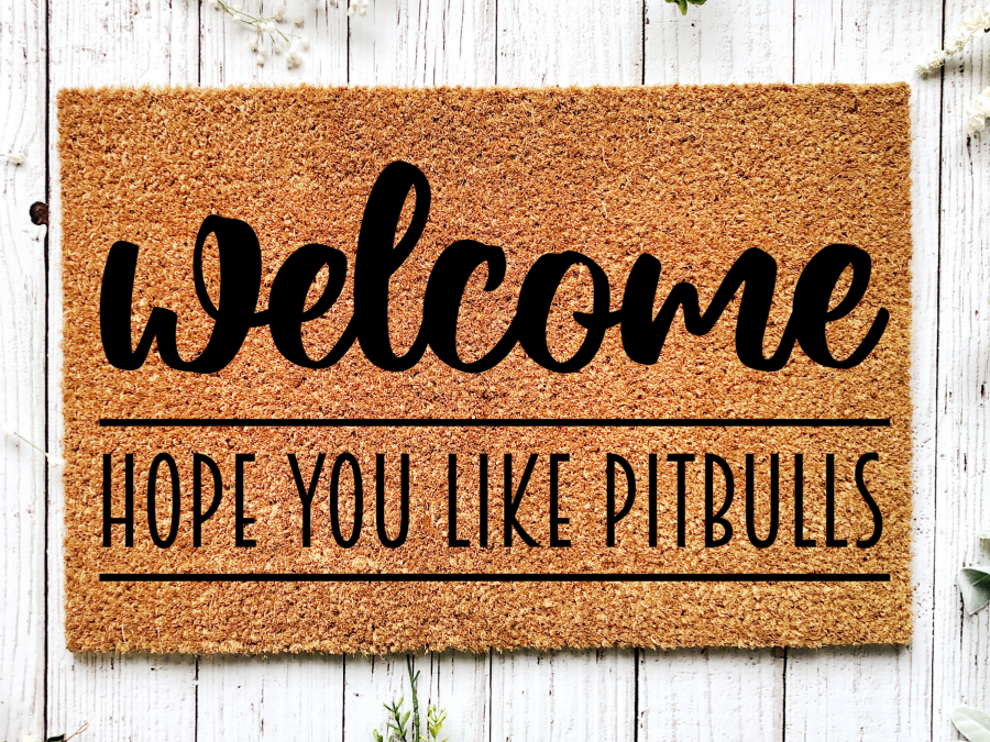 Funny Doormat, Coir Doormat, Welcome Mat, Housewarming Gift, Warning, Hope You Like Pitbulls Doormat, Front Door Doormat, Dog Doormat, New Homeowner Gift DECOE-CM-138 - DecoExchange®