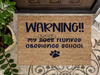 Funny Doormat, Coir Doormat, Welcome Mat, Housewarming Gift, Warning, My Owner Flunked Obedience School Doormat, Front Door Doormat, Dog Doormat, New Homeowner Gift DECOE-CM-137 - DecoExchange®