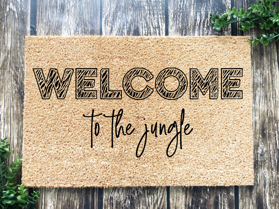 Funny Doormat, Coir Doormat, Welcome Mat, Housewarming Gift, Warning, Welcome to the Jungle Doormat, Front Door Doormat, Doormat, New Homeowner Gift DECOE-CM-141 - DecoExchange®