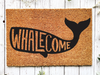 Funny Doormat, Coir Doormat, Welcome Mat, Housewarming Gift, Whalecome Welcome Doormat, Whale Front Door Doormat, Welcome Doormat, New Homeowner Gift DECOE-CM-102 - DecoExchange®