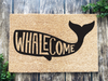 Funny Doormat, Coir Doormat, Welcome Mat, Housewarming Gift, Whalecome Welcome Doormat, Whale Front Door Doormat, Welcome Doormat, New Homeowner Gift DECOE-CM-102 - DecoExchange®