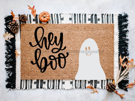 Ghosts Halloween Doormat, Outdoor Coir Doormat, Halloween Porch Decor, Fall Decor, Welcome Doormat, Fun Doormat, Hey Boo Doormat