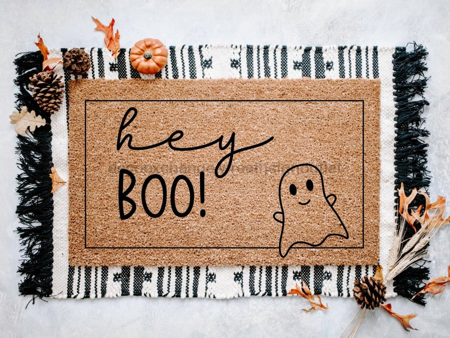 Ghosts Halloween Doormat, Outdoor Coir Doormat, Halloween Porch Decor, Fall Decor, Welcome Doormat, Fun Doormat, Hey Boo Doormat