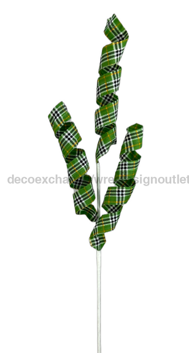 Gingham Curly Spray X 3 H24 63480Gn Pick